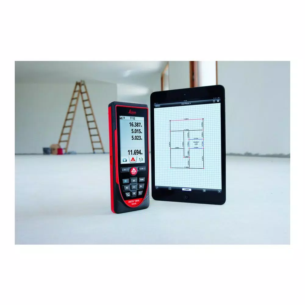 Leica Disto D810 Touch Laser Distance Meter with Tripod and Adapter
