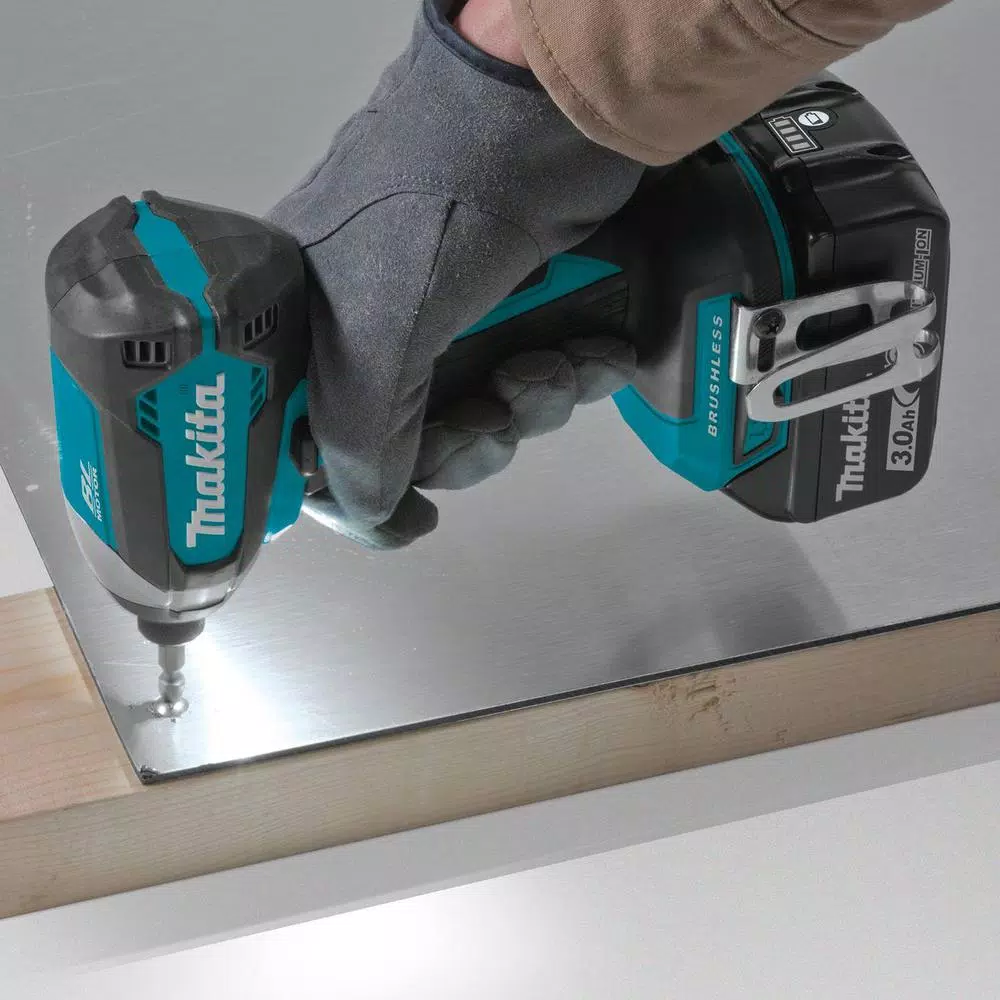 Makita 14 in. Gas Power Cutter EK7301 & 18V LXT Brushless Impact Driver Kit Bundle