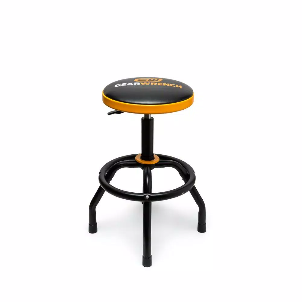 GearWrench Adjustable Height Swivel Shop Stool, 26 in. to 31 in.
