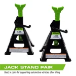 Arcan ALJS6 6-Ton Steel Jack Stands, 12,000 lb Capacity, Pair thumbnail 2