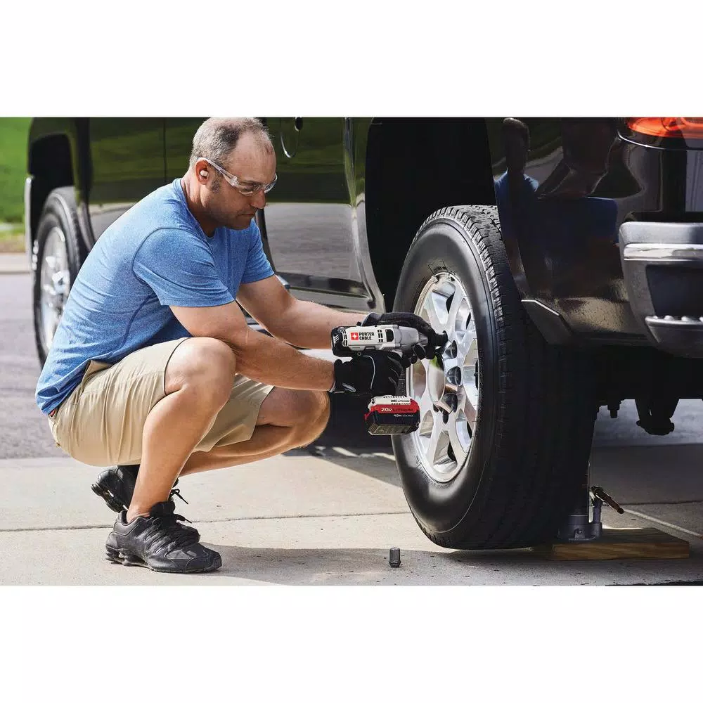 Porter-Cable 20V MAX Cordless 1/2 in. Hog Ring Impact Wrench with 4.0 Ah Lithium-Ion Battery