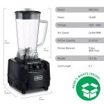 GoWISE USA High Performance Professional Blender, 1450W, 67oz Pitcher, 8-Speed thumbnail 4