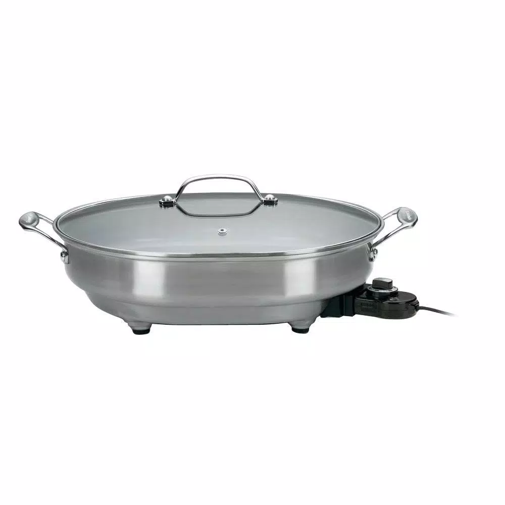 Cuisinart CSK-150 12 in. x 15 in. Stainless Steel Non-Stick Electric Skillet