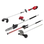 Milwaukee M18 FUEL 18V Cordless Brushless String Trimmer Combo Kit with QUIK-LOK Pole Saw, Hedge Trimmer & Edger thumbnail 1