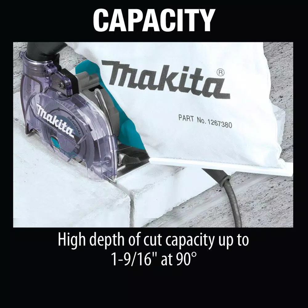 Makita 5 in. Dry Masonry Saw with Dust Extraction, 13 Amp