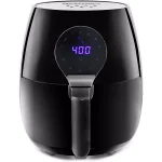 Maximatic Elite Gourmet 5.3 Qt. Digital Air Fryer, 1350W Oil-Free Multi-Cooker, Black thumbnail 1
