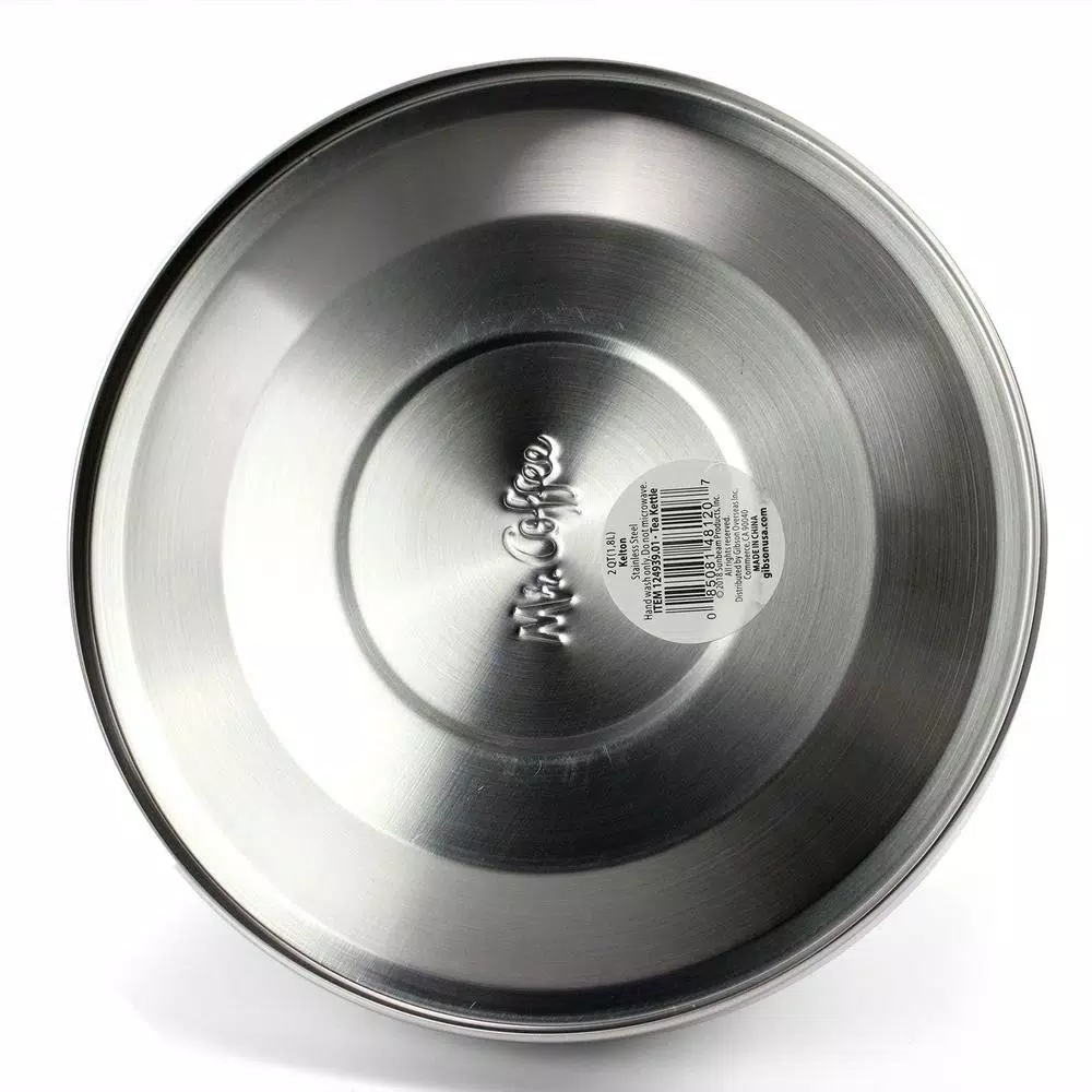 Mr. Coffee Kelton 2 Qt. Stainless Steel Whistling Tea Kettle by Gibson Mr. Coffee