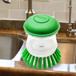 Libman Dishwashing Palm Brush with Soap Dispenser - Heavy Duty Scrubbing Tool thumbnail 3