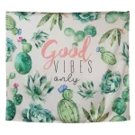 Stratton Home Decor Good Vibes Only Botanical Tapestry Wall Hanging thumbnail 2
