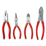 Best Value 4-Piece High Carbon Steel Plier Set with Anti-Slip Red Handles thumbnail 5