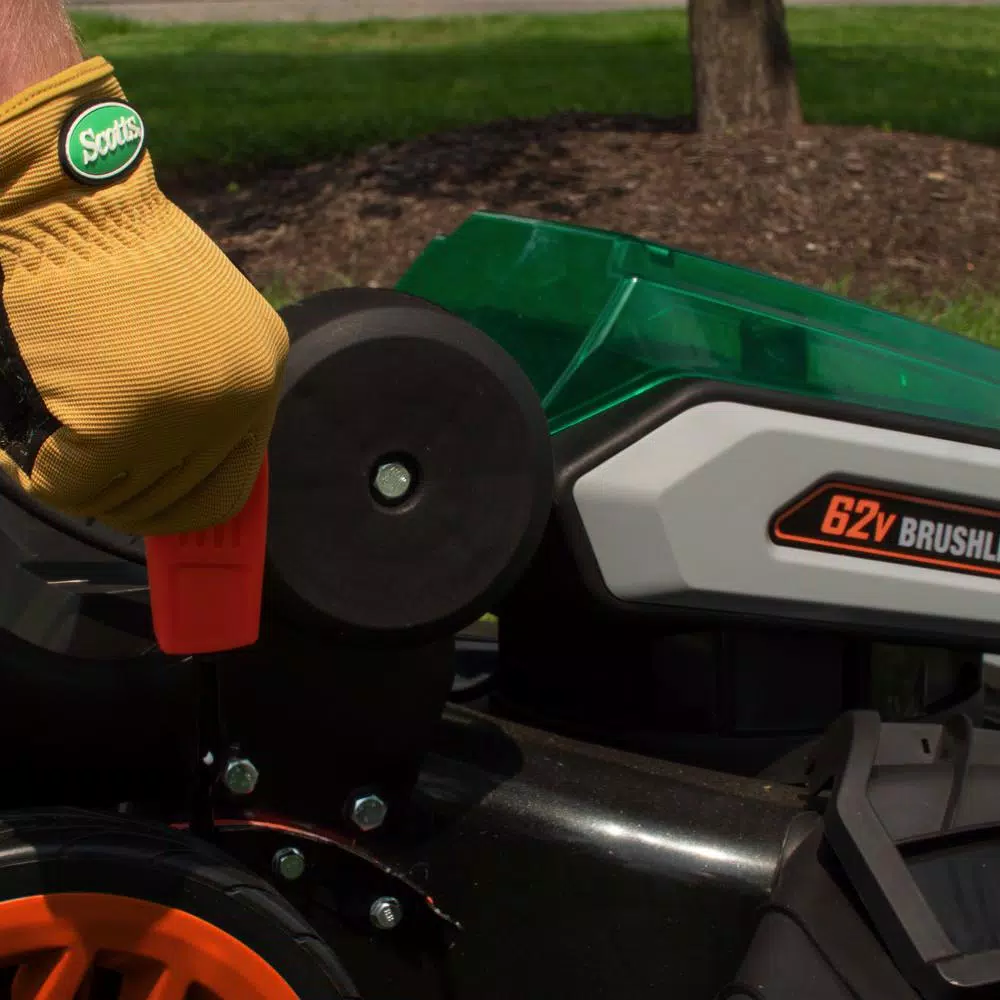 Scotts 21 in. 62V Cordless Self-Propelled Lithium-Ion Lawn Mower with Dual Batteries and Charger