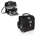 Picnic Time Pranzo Colorado Avalanche Black Insulated Lunch Bag and Picnic Tote with Utensil Set thumbnail 2