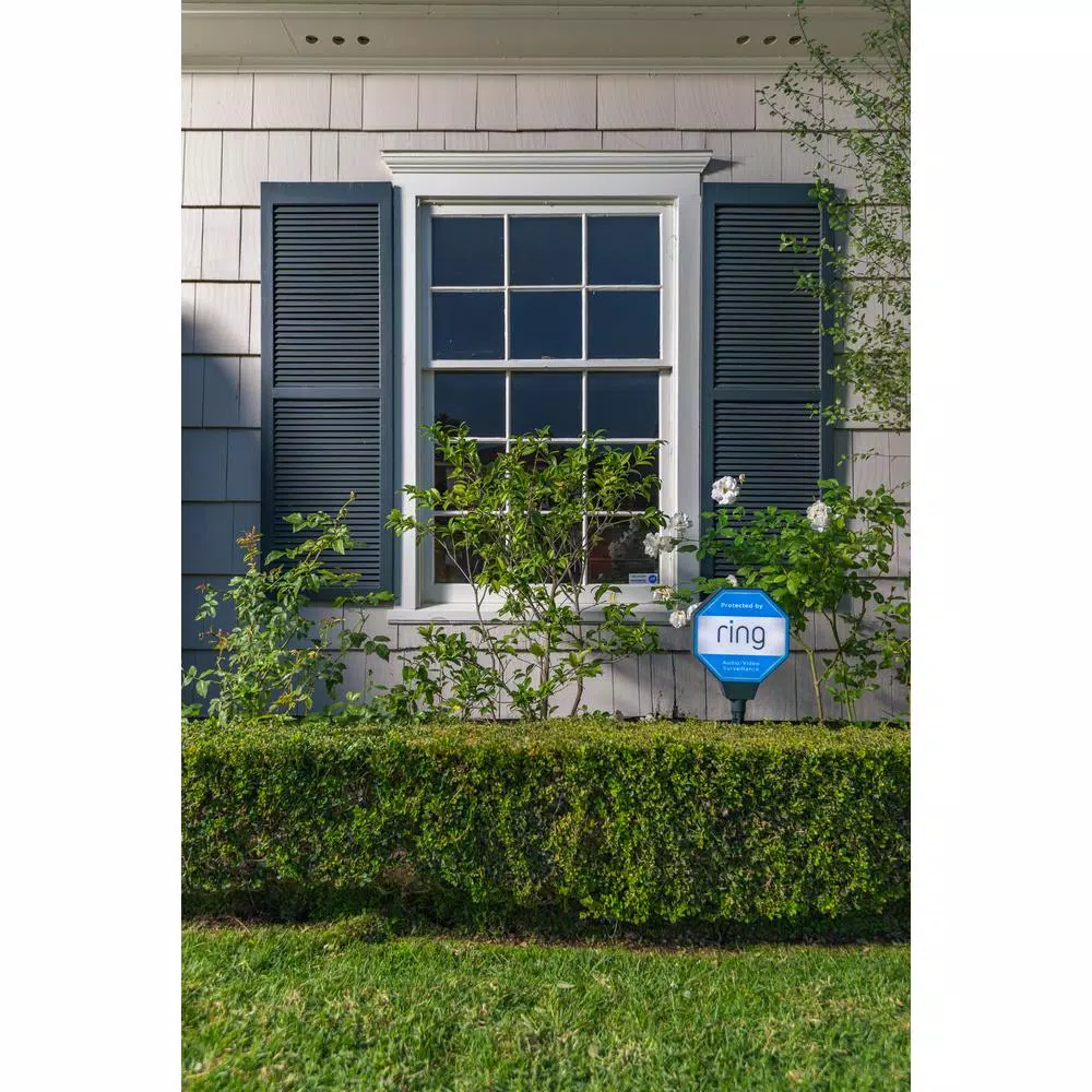 Ring Solar Security Sign - Solar Powered Outdoor Warning Sign
