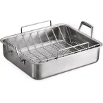 Cuisinart MultiClad Pro 6 Qt. Stainless Steel Roasting Pan with Rack thumbnail 3