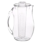Classic Cuisine 96 oz. Clear Acrylic Infusion Pitcher with Removable Tube thumbnail 1