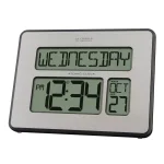 La Crosse Technology Atomic Full Calendar Digital Wall Clock with Extra Large Digits and Backlight thumbnail 3