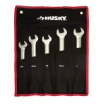 Husky 5-Piece Large SAE Reversible Ratcheting Wrench Set thumbnail 3