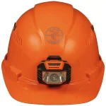 Klein Tools Vented Orange Cap Style Hard Hat with Removable Headlamp thumbnail 7
