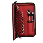 Milwaukee 12-Piece 3/8 in. Drive SAE Ratchet and Socket Set thumbnail 2