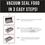 Caso VC 200 Food Vacuum Sealer with Integrated Cutter, Roll Box, and Bonus Bag & Roll Set thumbnail 9