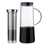 ZASSENHAUS 8-Cup Borosilicate Glass Coffee Maker & Cold Brew Infuser with Stainless Steel Filter thumbnail 2