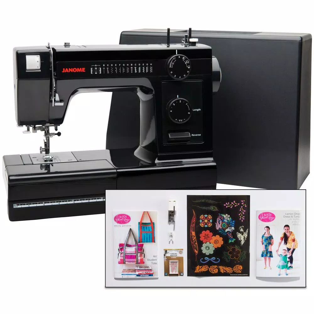 Janome HD1000 Black Edition Industrial-Grade Sewing Machine with 14 Stitches