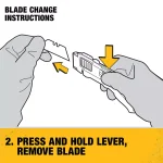 DEWALT DWHT10296 Folding Retractable Utility Knife with Blade Storage thumbnail 10