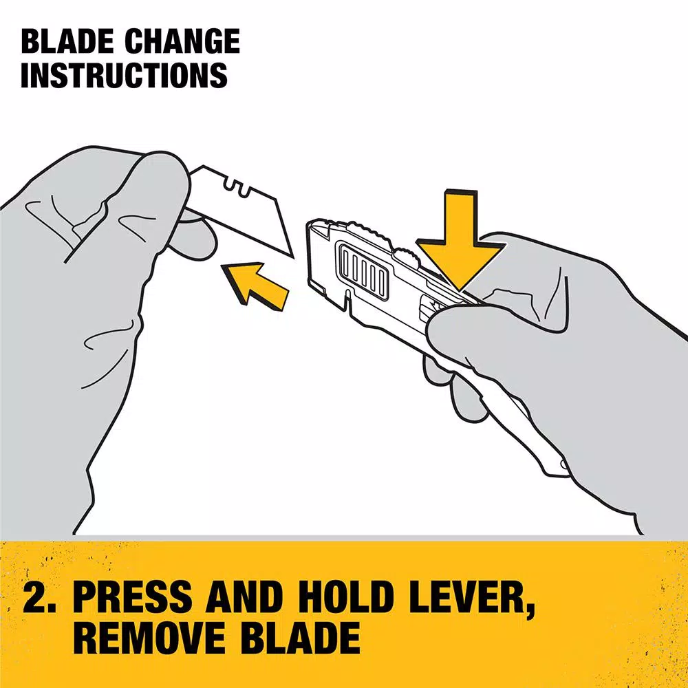 DEWALT DWHT10296 Folding Retractable Utility Knife with Blade Storage