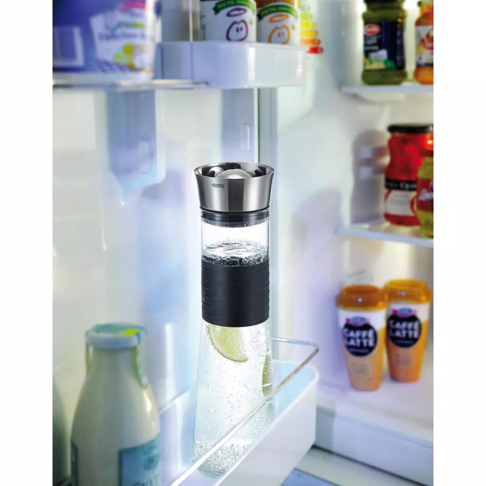GEFU Borosilicate Glass Carafe with Innovative Ball Stopper - 1L