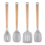 Skandia Beechwood 4-Piece Kitchen Tool Set with Silicone Heads thumbnail 1