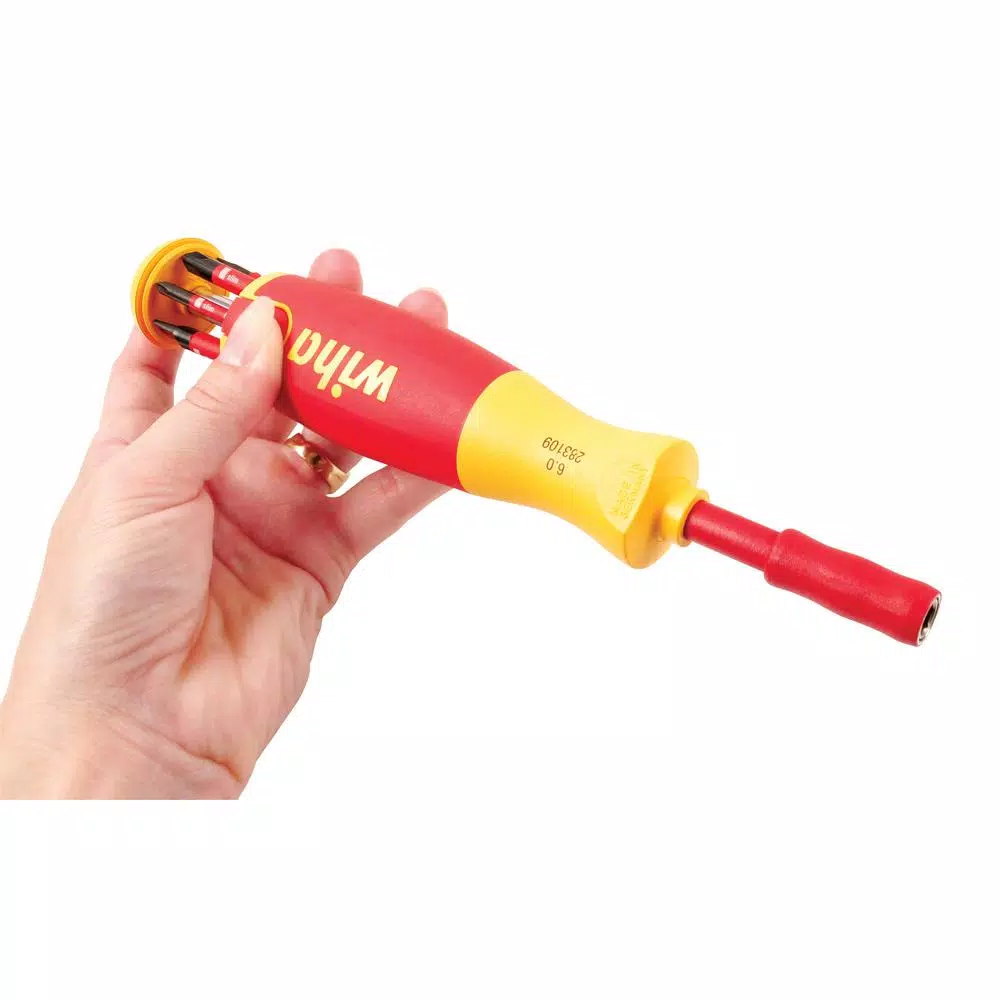 Wiha 7-Piece Insulated SlimLine Ultra Driver Screwdriver Set, 1000V VDE Certified