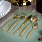MegaChef Baily 20-Piece Light Gold Stainless Steel Flatware Set, Service for 4 thumbnail 3