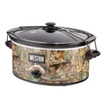 Weston Realtree Edge 5 Qt. Camouflage Slow Cooker with Lid Latch Strap thumbnail 1