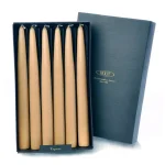 ROOT CANDLES A.I. Root 9 in. Dipped Taper Beeswax Dinner Candles, Unscented, Beige (Box of 12) thumbnail 2
