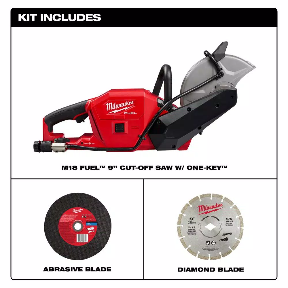 Milwaukee M18 FUEL ONE-KEY 9 in. Cordless Cut Off Saw (Tool-Only)