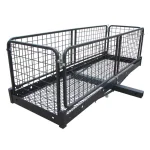 Erickson 60 in. x 20 in. Steel Folding Hitch Cargo Carrier, 500 lb. Capacity for 2 in. Receiver thumbnail 1