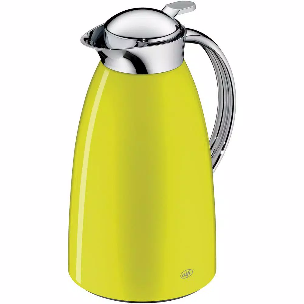 Alfi Gusto Glass Vacuum Carafe, 1.06 Qt. Apple Green Insulated Server
