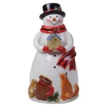 Certified International Magic of Christmas Snowman 72 oz. Earthenware Cookie Jar thumbnail 2