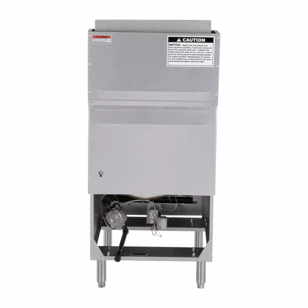 Magic Chef 52 Qt. Stainless Steel Commercial Natural Gas Deep Fryer, 150,000 BTU, 5 Burners