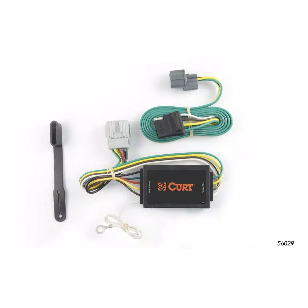 CURT Custom Vehicle-Trailer Wiring Harness, 4-Way Flat for Honda Element (OEM Tow Package Required)