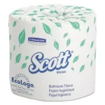 Kimberly-Clark PROFESSIONAL Scott Standard 1-Ply White Bath Tissue, 80 Rolls thumbnail 1