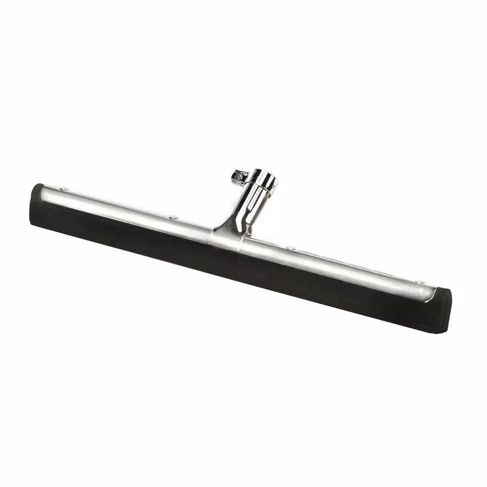 Alpine Industries 18 in. Dual Moss Rubber Professional Locking Floor Squeegee, Black