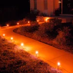 LUMABASE Orange Halloween Pathway Lights, 10-Count C7 Incandescent Bulb Set with 30 ft. Cord thumbnail 4