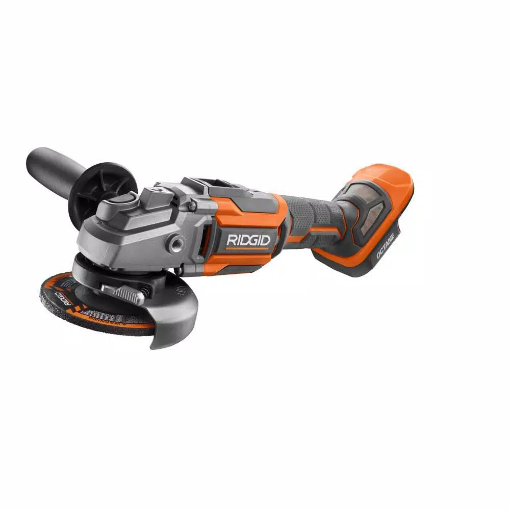 RIDGID 18V OCTANE 4-1/2 in. Brushless Cordless Angle Grinder Kit with 2.0 Ah Battery and Charger