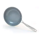 Chantal Induction 21 Steel 10 in. Stainless Steel Ceramic Nonstick Frying Pan, Brushed Stainless Steel thumbnail 8