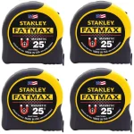 Stanley FATMAX 25 ft. Magnetic Tape Measure, 1-1/4 in. Wide (4-Pack) thumbnail 1