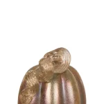 Glitzhome Blue and Gold Glittery Glass Pumpkin Decor, 5.91 in. H thumbnail 2