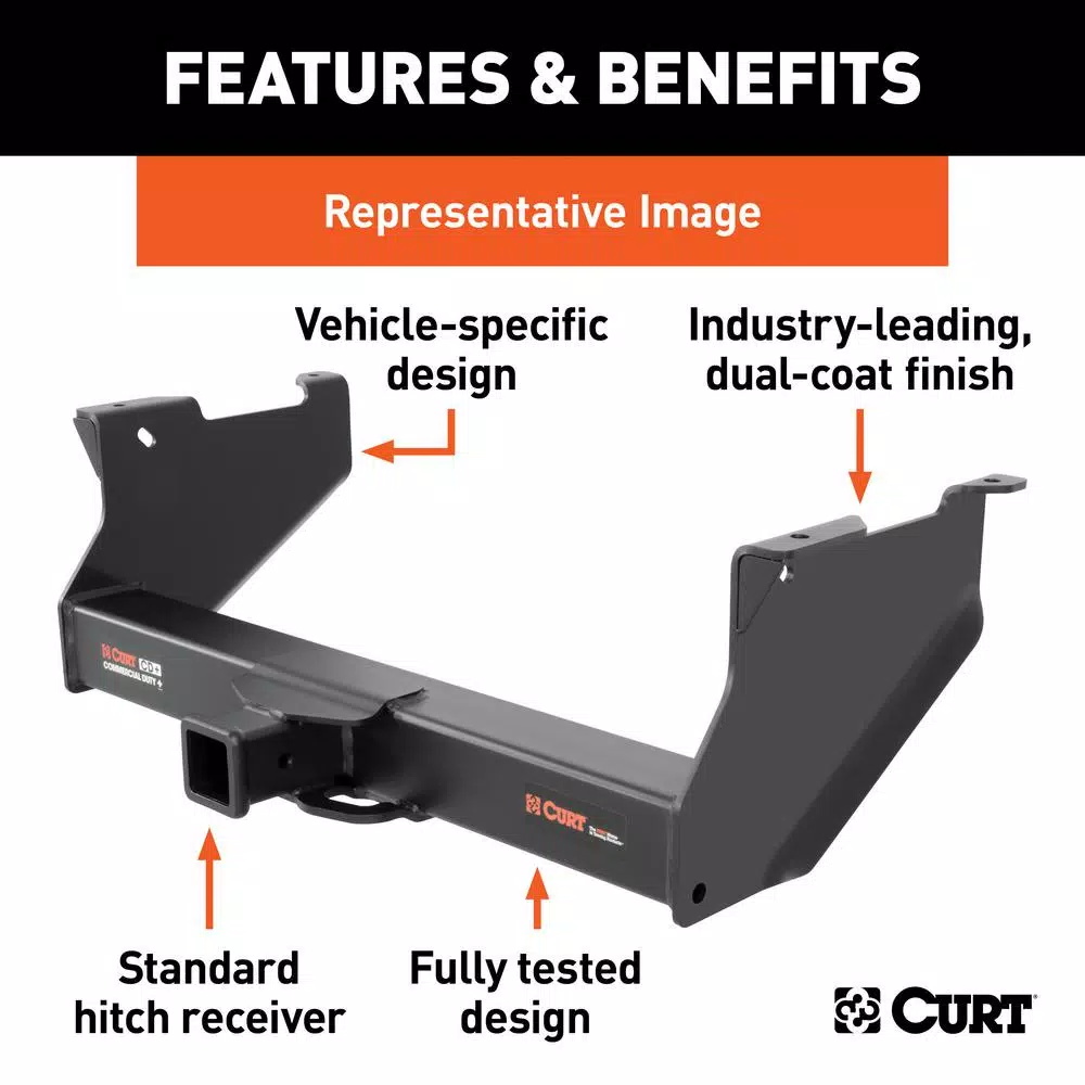 CURT Class 5 Trailer Hitch for Chevrolet Silverado & GMC Sierra - 18,000 lbs GTW