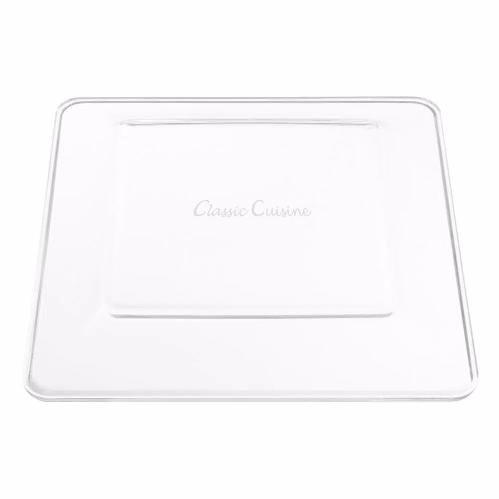 Classic Cuisine 5-Piece Serving Tray Set with 4 Crystal-Clear Condiment Bowls