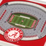 YouTheFan NCAA Alabama Crimson Tide StadiumViews 3D Bryant-Denny Stadium Coasters, 2-Pack thumbnail 3